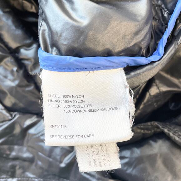 Calvin Klein Womens M Packable Down Quilted Puffer‎ Jacket Full Zip Black Travel - Picture 11 of 12